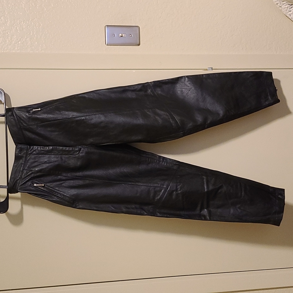 Vintage leather pants lew magram
